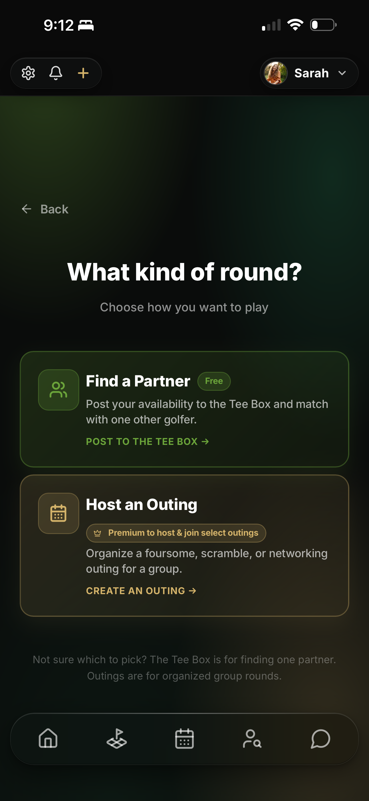 GolfPal — find a partner or host an outing
